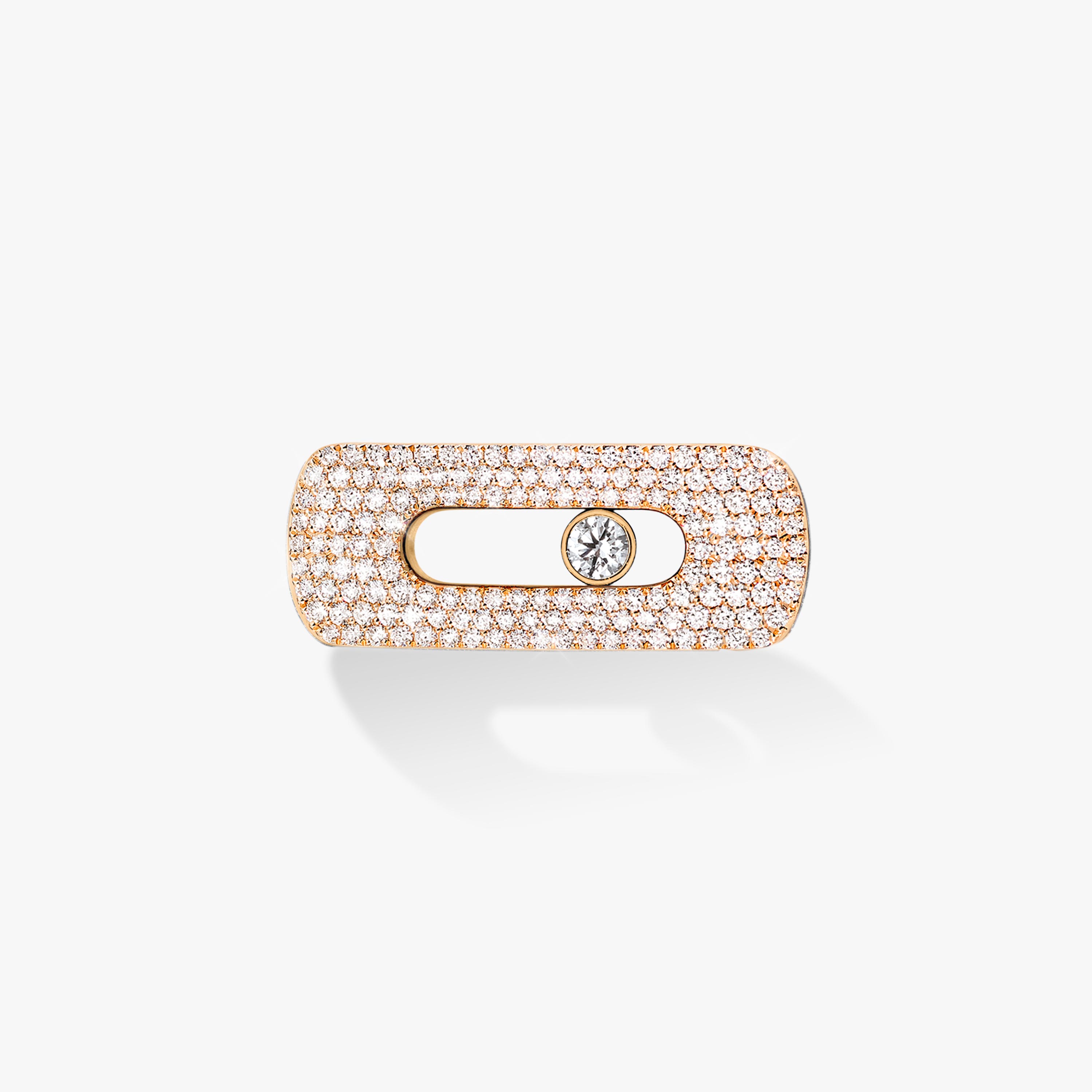 Motif My Move-Or Rose Pavé Pavé Pink Gold Mixed Bracelet 30004-PG