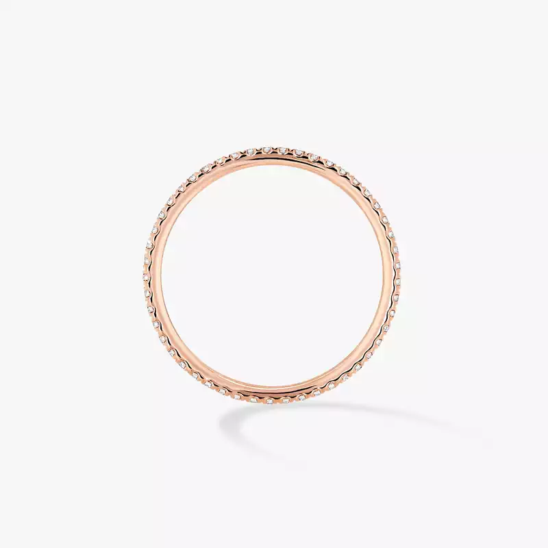 Gatsby结婚戒指 超小号款 Pink Gold Diamond For Her Ring 05064-PG