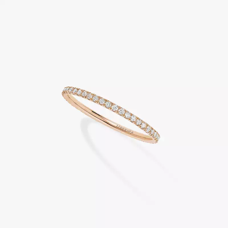 Gatsby结婚戒指 超小号款 Pink Gold Diamond For Her Ring 05064-PG