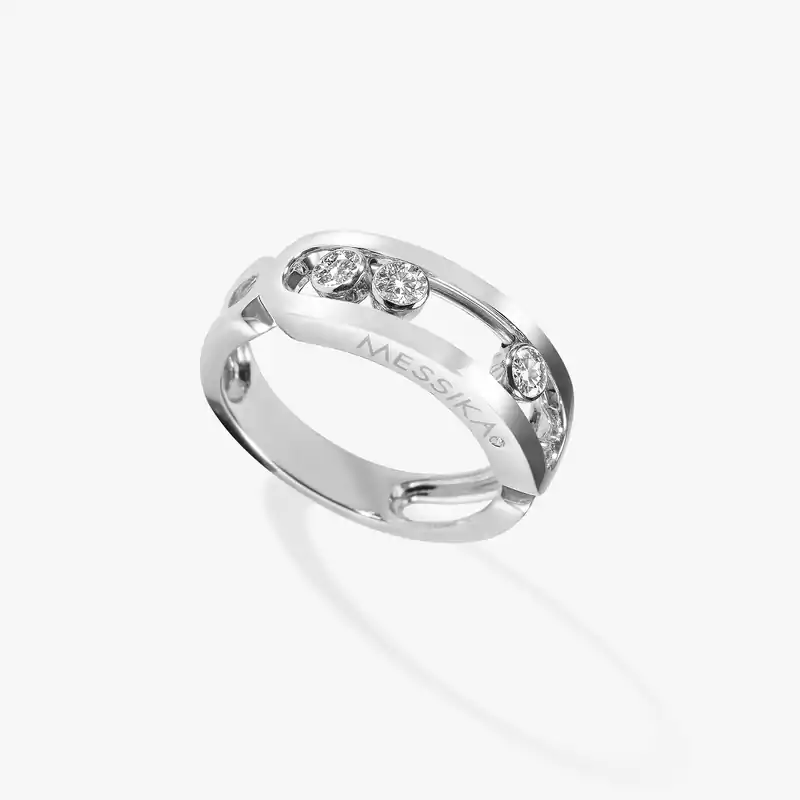 Move Classique White Gold Diamond For Her Ring 03998-WG