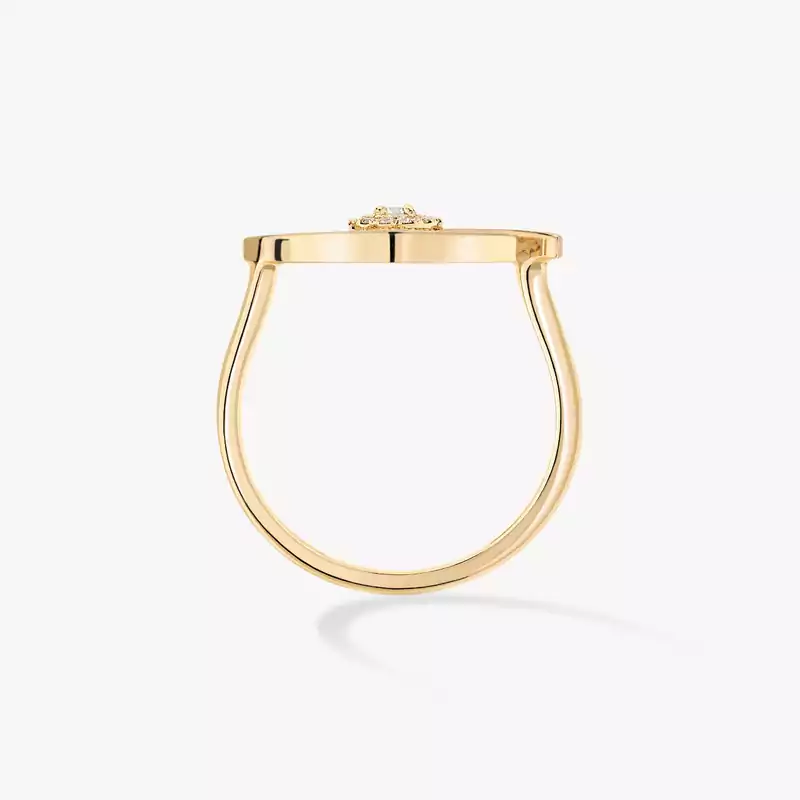 Bague Femme Or Jaune Diamant Bague  10036-YG