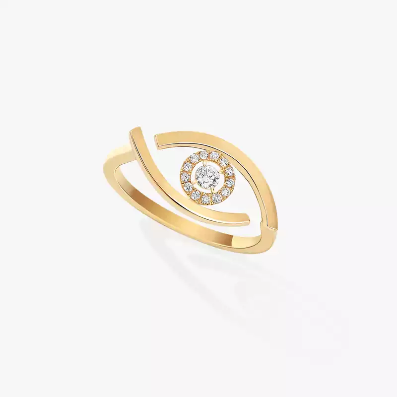 Bague Femme Or Jaune Diamant Bague  10036-YG