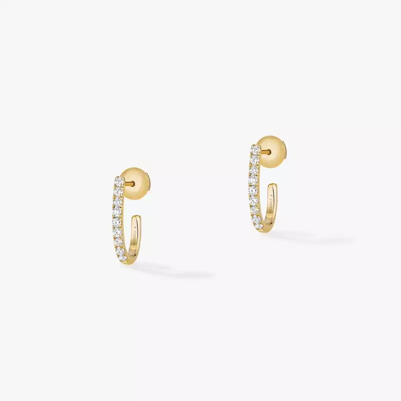 Gatsby XS Hoop Yellow Gold For Her Diamond Earrings 05741-YG
