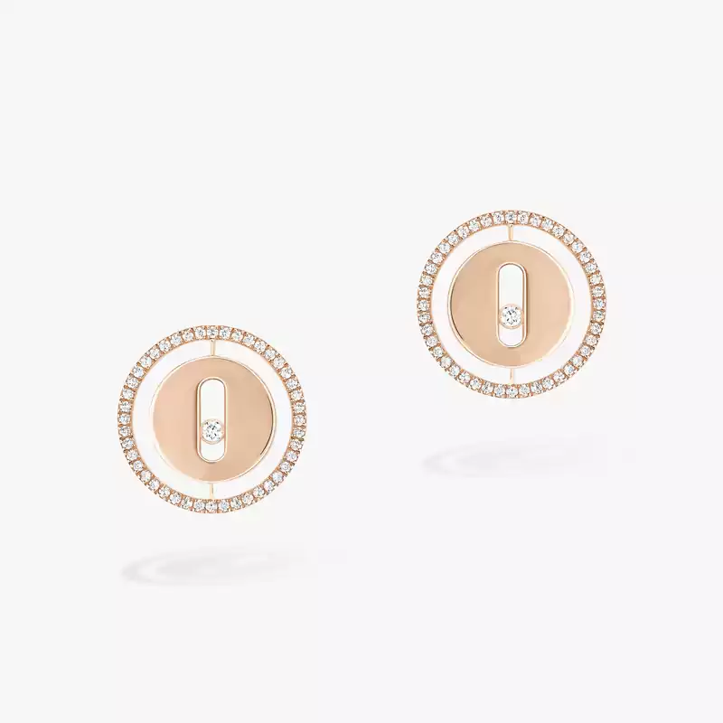 Lucky Move耳钉 玫瑰金 钻石  她的珍礼 耳环 11571-PG