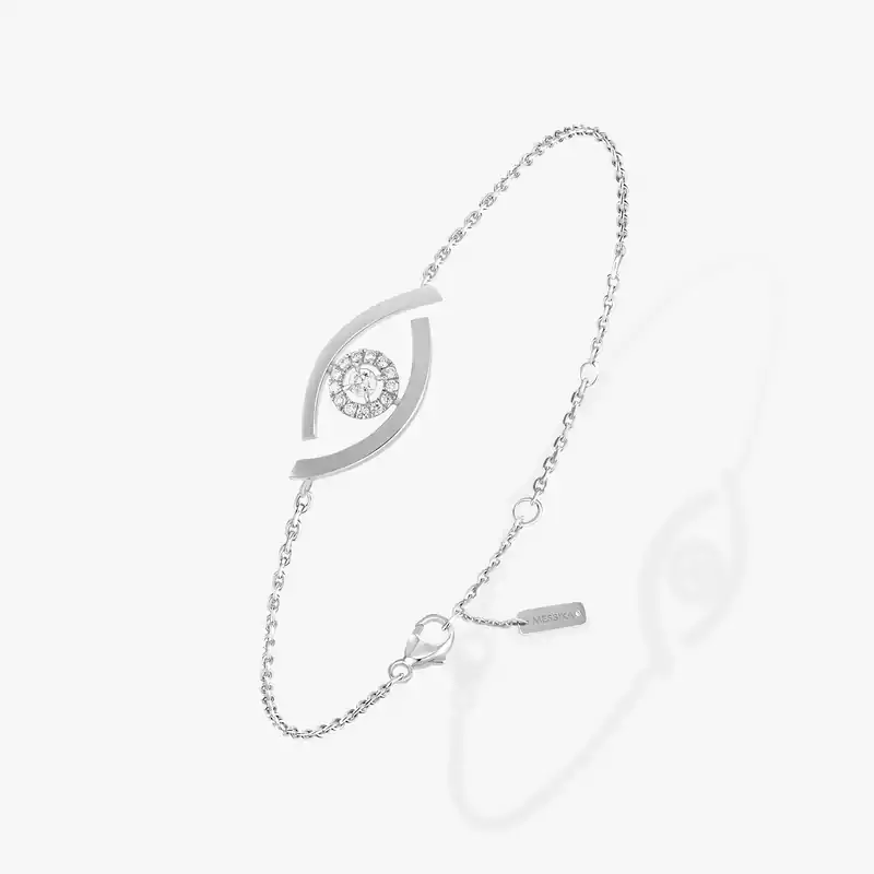 Lucky Eye手链 白金 钻石  她的珍礼 手链 10034-WG