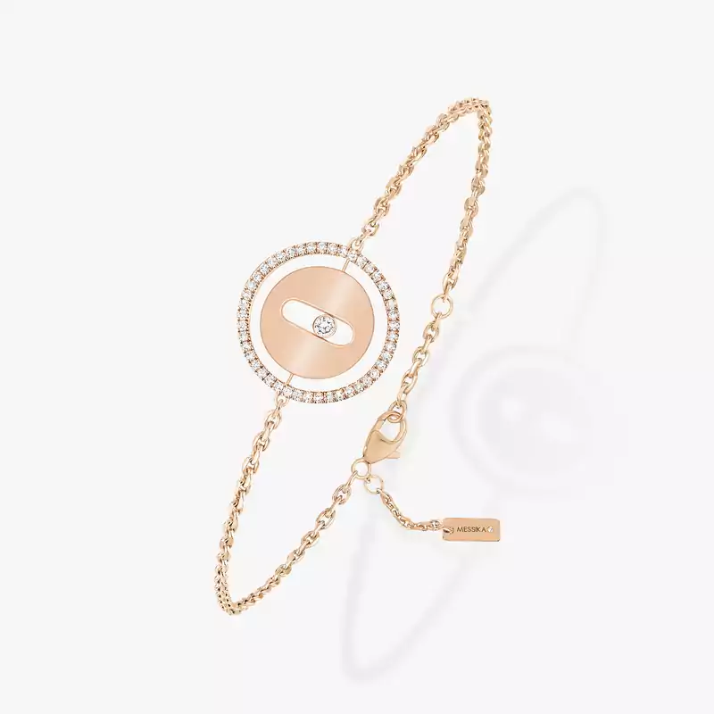 Lucky Move手链中号款 玫瑰金 钻石  她的珍礼 手链 07540-PG