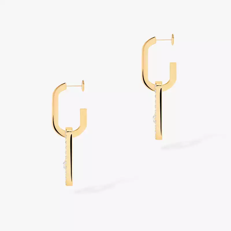 Move Link系列 黄金 钻石  她的珍礼 耳环 12469-YG
