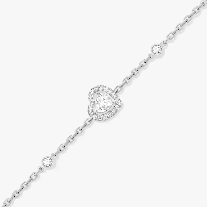 Bracelet Joy diamant cœur 0,15ct White Gold Diamond For Her Bracelet 12069-WG-1