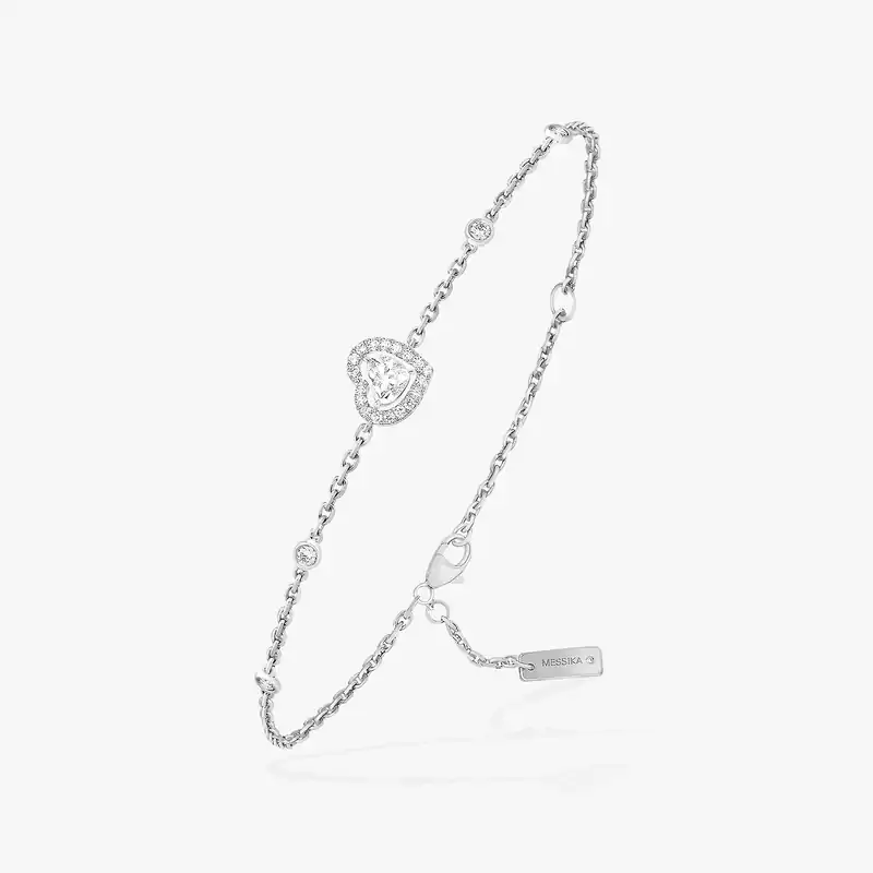 Bracelet Joy diamant cœur 0,15ct White Gold Diamond For Her Bracelet 12069-WG-1