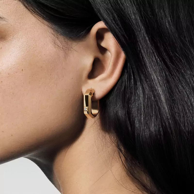 Pendiente individual de aro Moderniste MM