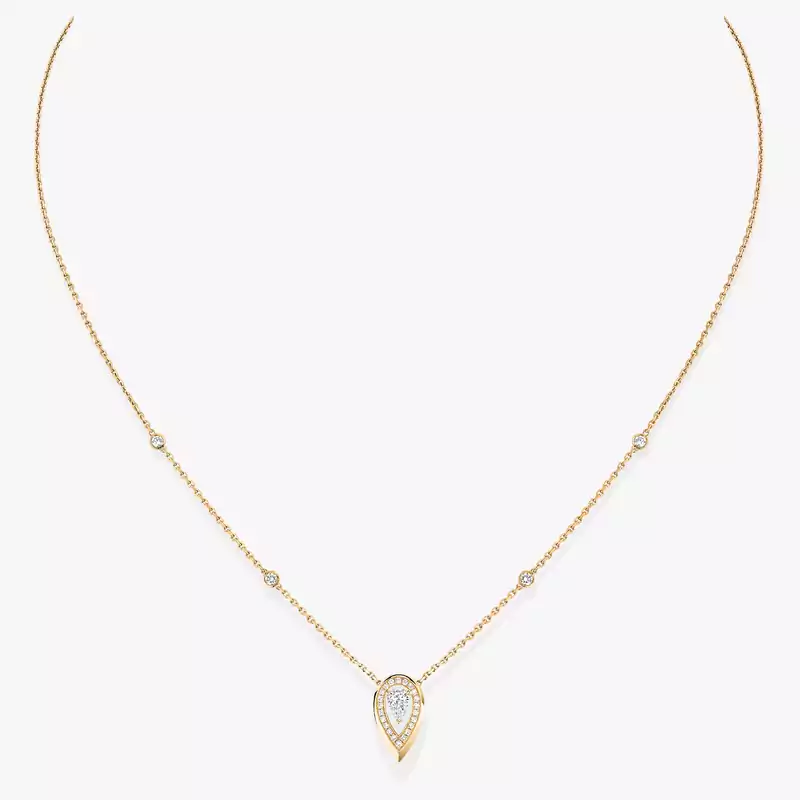 Collar Mujer Oro amarillo Diamante Fiery 0,10 ct 12611-YG