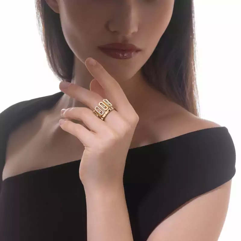 Move Iconica Für sie Diamant Ring Gelbgold 12741-YG