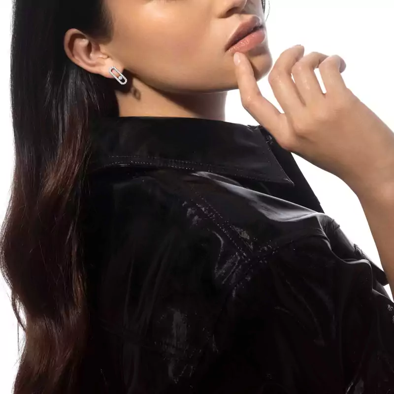 Pendiente individual Move Uno con pavé derecha