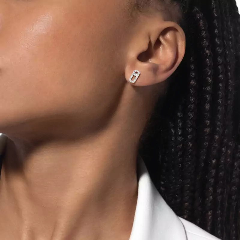 Pendiente individual de botón Move Uno con pavé