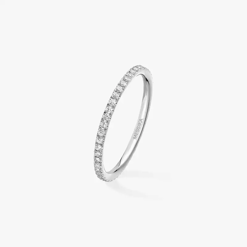 Gatsby结婚戒指 超小号款 White Gold Diamond For Her Ring 05064-WG