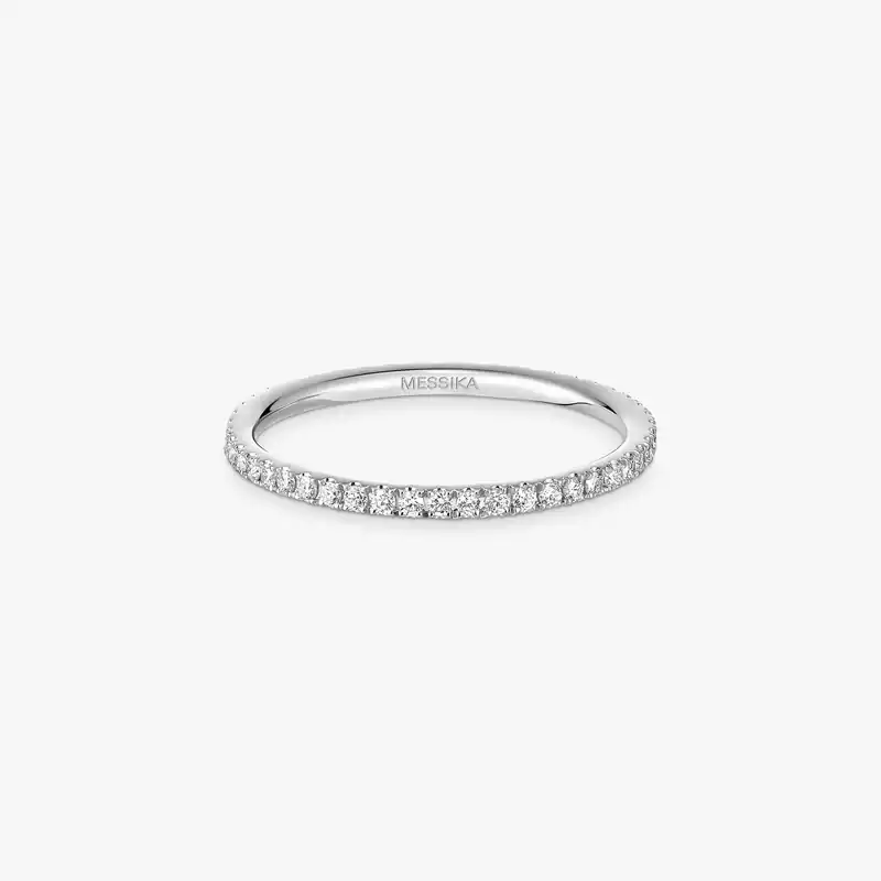 Gatsby结婚戒指 超小号款 White Gold Diamond For Her Ring 05064-WG