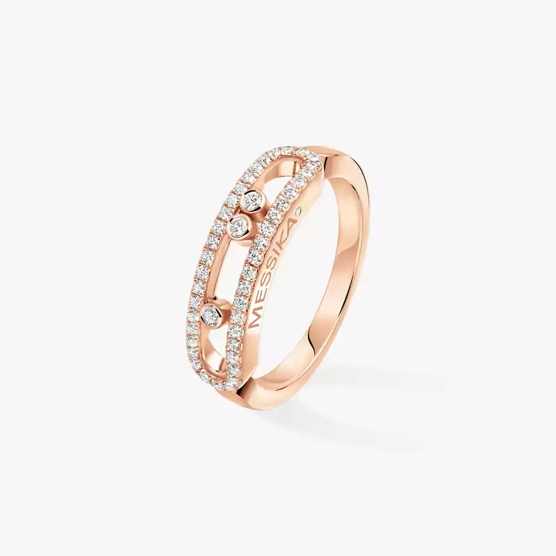 Baby Move Pavé Pink Gold For Her Diamond Ring 04683-PG