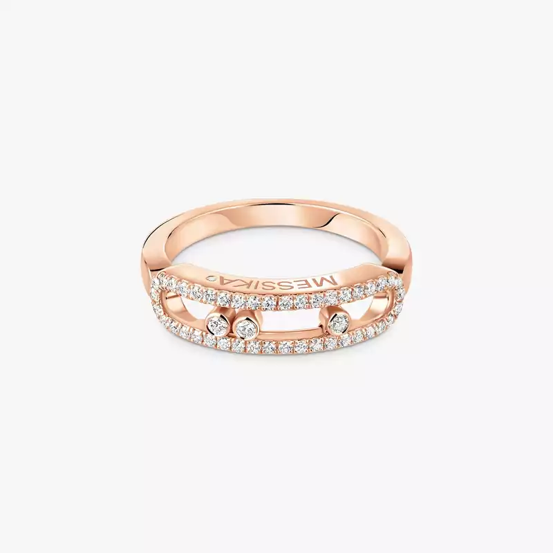 Baby Move Pavé Pink Gold For Her Diamond Ring 04683-PG