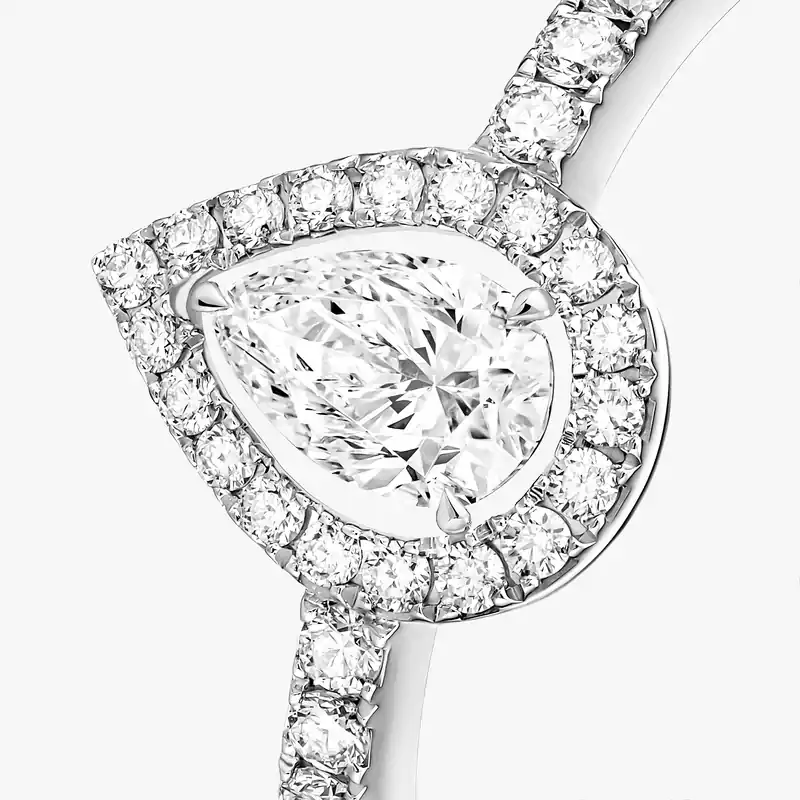 Anillo Mujer Oro blanco Diamante Joy Diamante Pera 0,25 ct 05220-WG