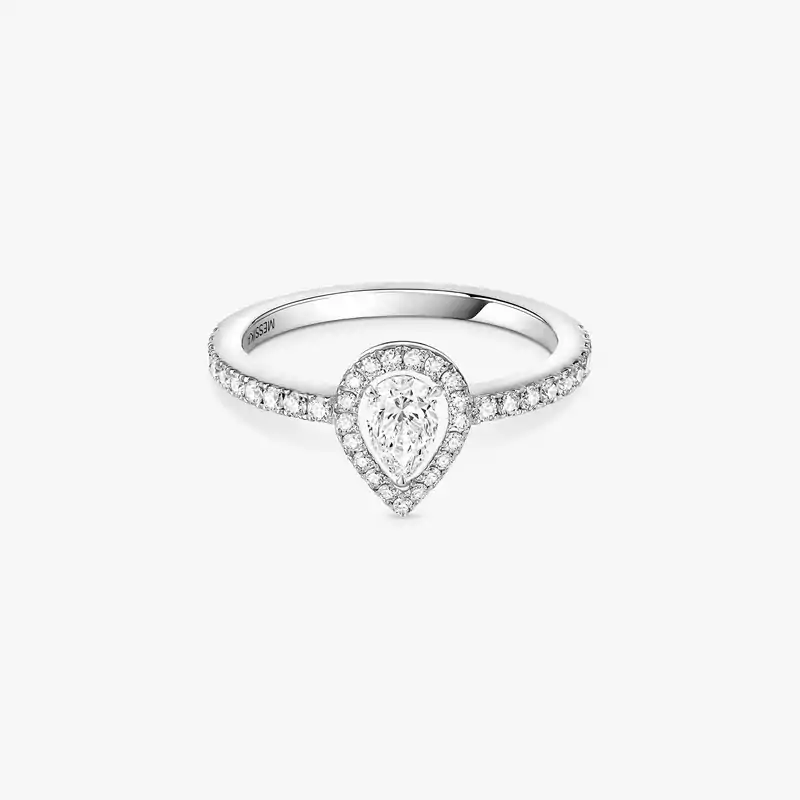 Anillo Mujer Oro blanco Diamante Joy Diamante Pera 0,25 ct 05220-WG