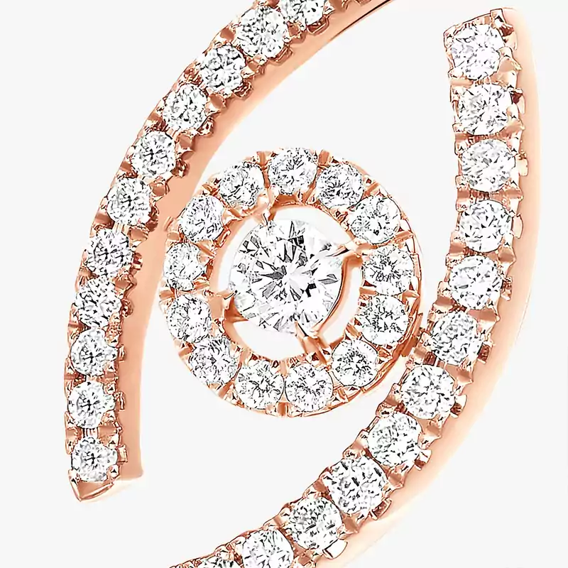 Lucky Eye密镶钻石戒指 Pink Gold Diamond For Her Ring 10037-PG