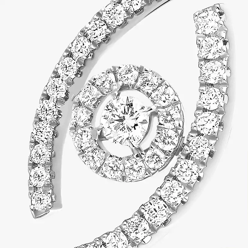 Lucky Eye密镶钻石戒指 White Gold Diamond For Her Ring 10037-WG