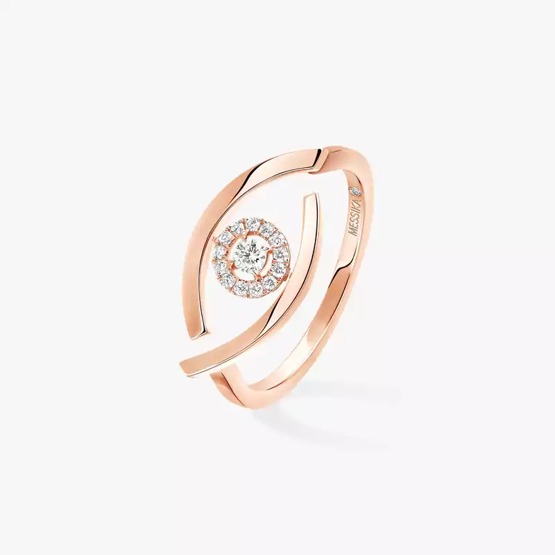 Lucky Eye戒指 Pink Gold Diamond For Her Ring 10036-PG