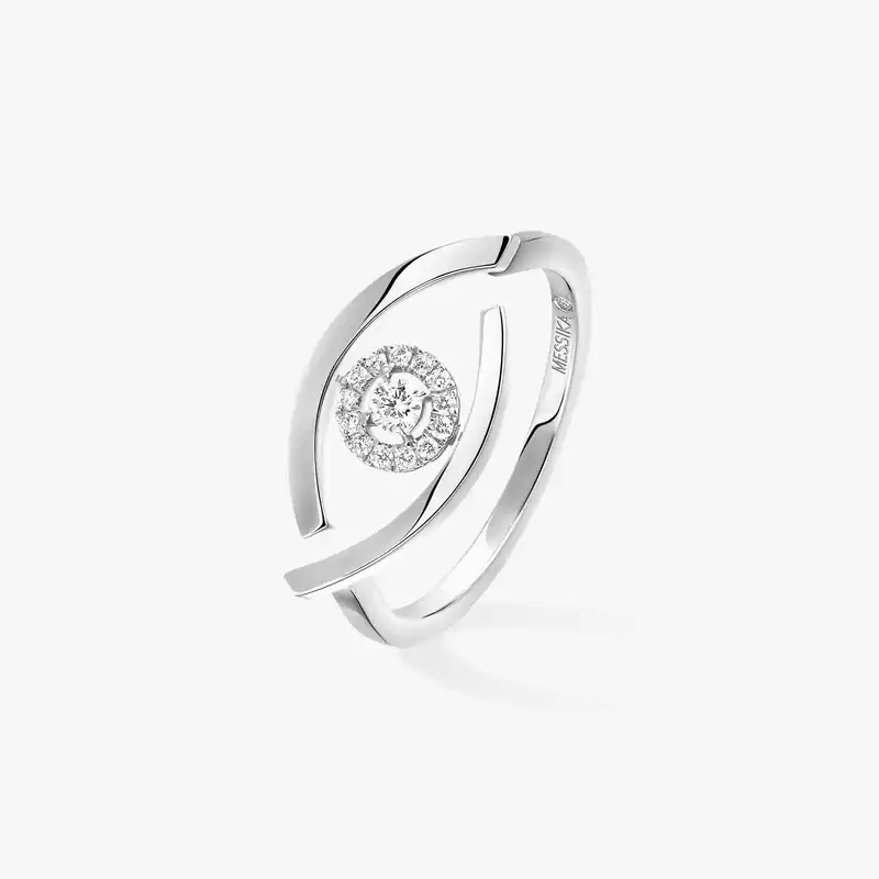 Lucky Eye戒指 White Gold Diamond For Her Ring 10036-WG