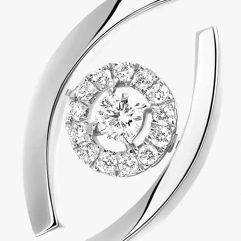 Lucky Eye戒指 White Gold Diamond For Her Ring 10036-WG