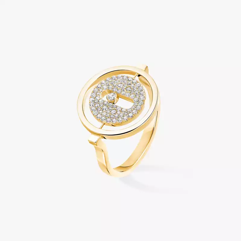 Lucky Move系列密镶钻石戒指小号款