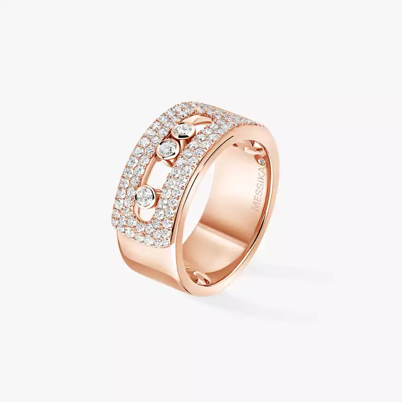 Move Noa GM Pavée Für sie Diamant Ring Roségold 10102-PG