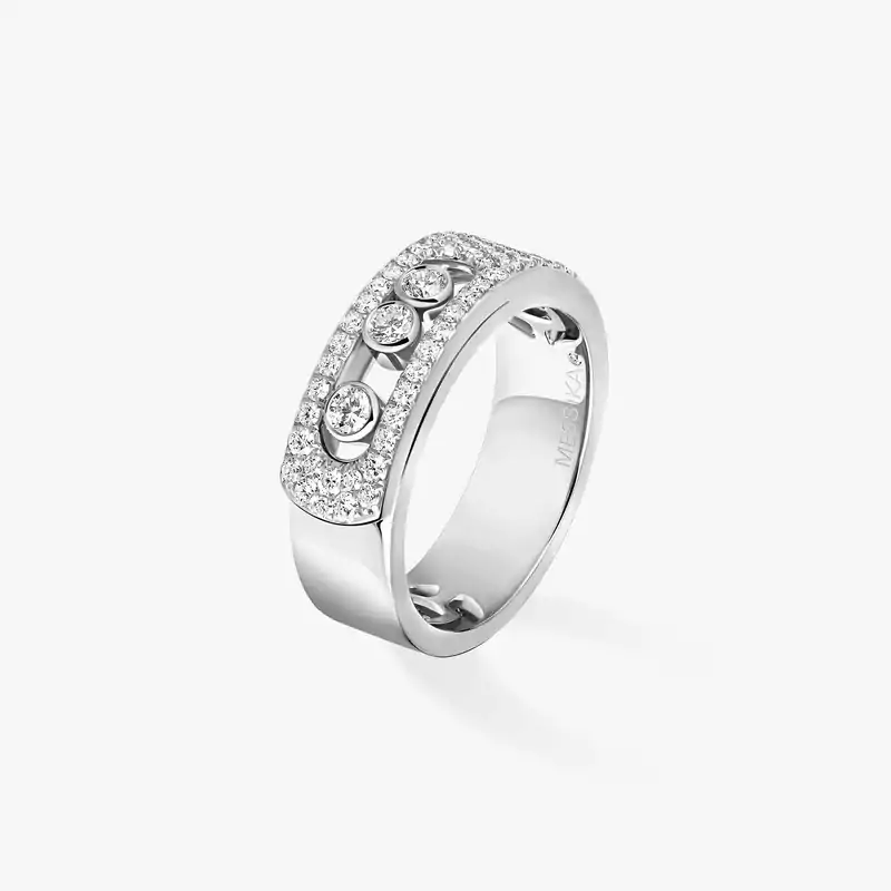 Move Noa Pavé White Gold For Her Diamond Ring 06129-WG