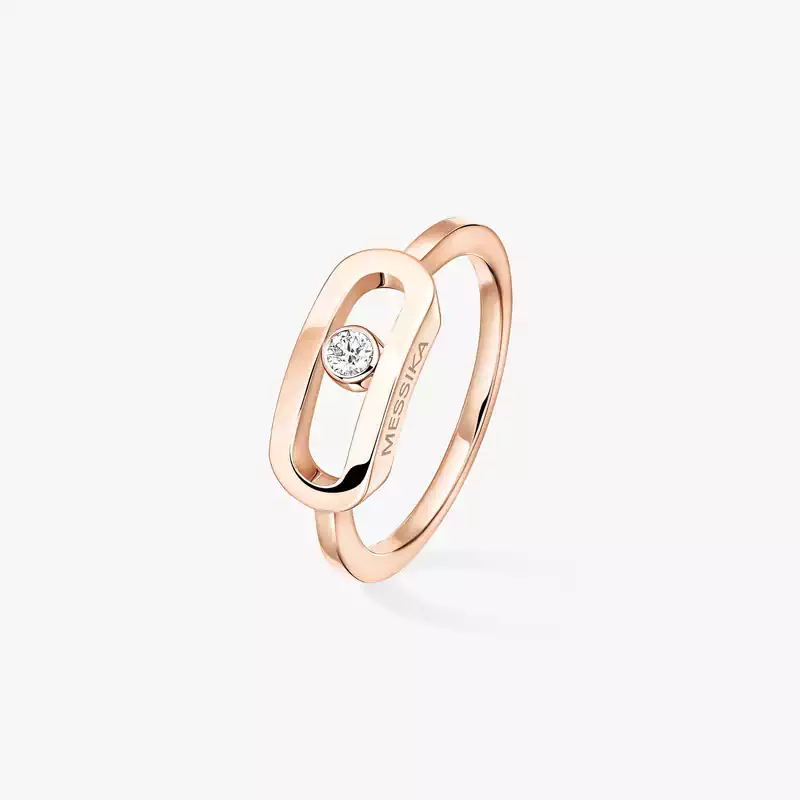 Move Uno Gold LM  Pink Gold For Her Diamond Ring 12390-PG