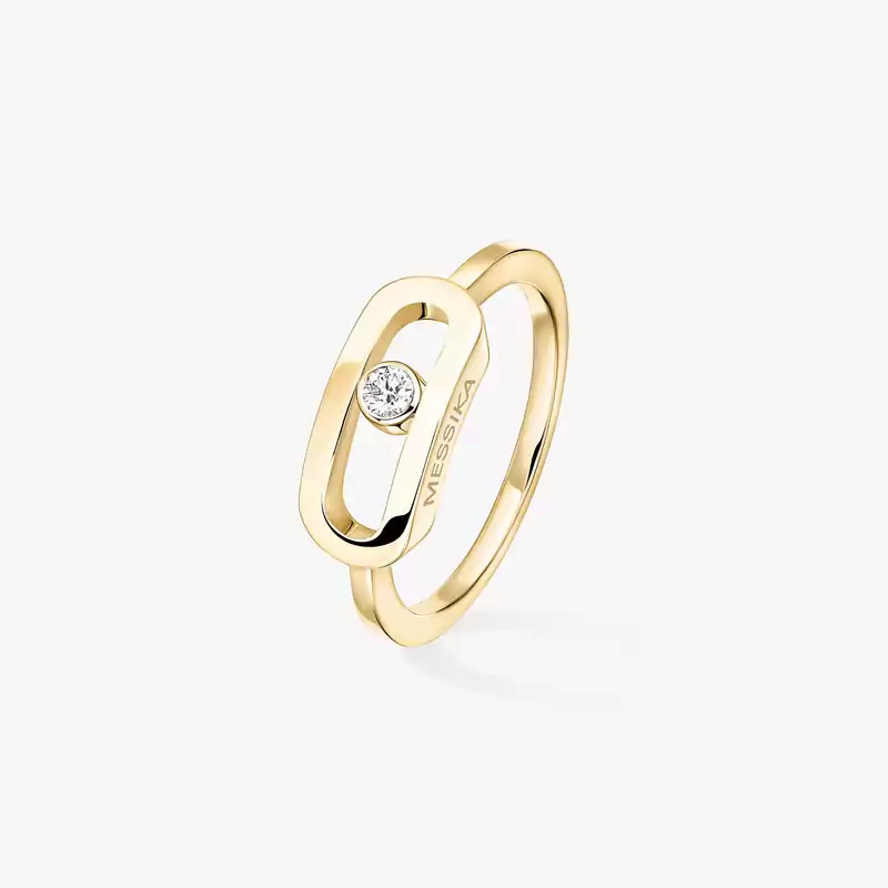 Move Uno金质大号款 Yellow Gold Diamond For Her Ring 12390-YG