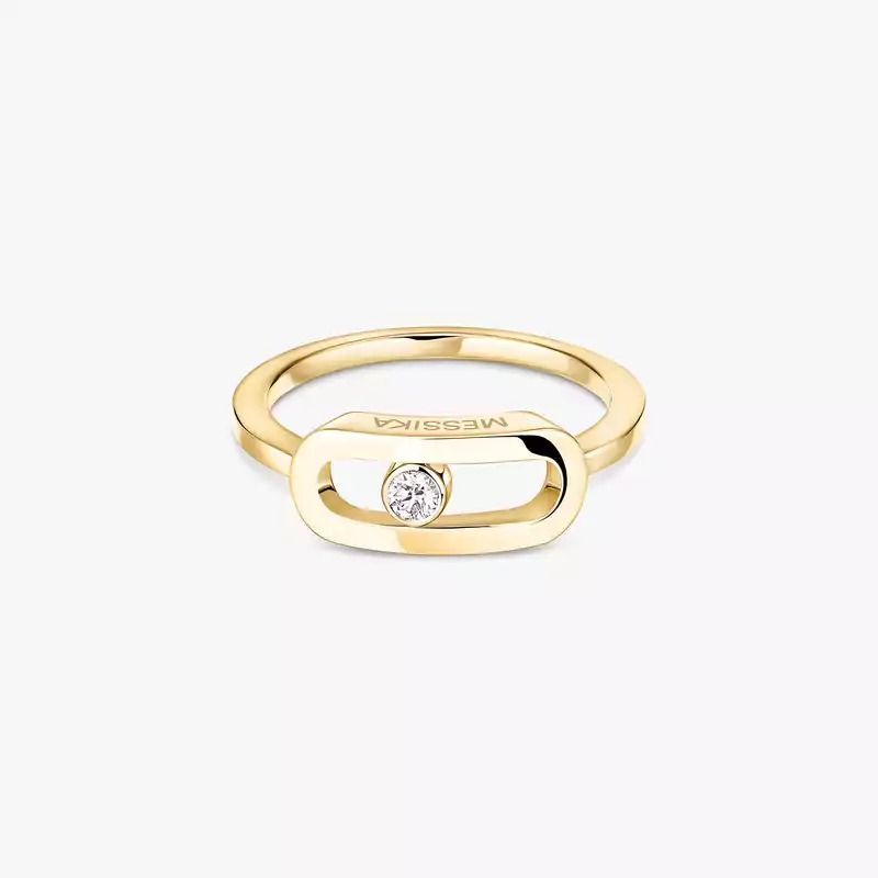 Move Uno金质大号款 Yellow Gold Diamond For Her Ring 12390-YG