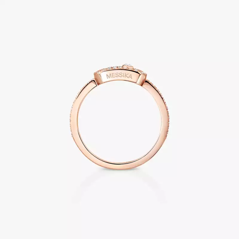Move Uno密镶钻石 Pink Gold Diamond For Her Ring 05630-PG