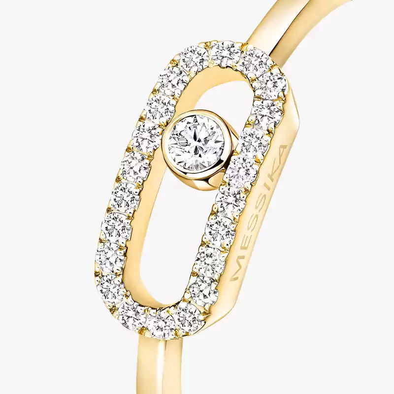 Move Uno Yellow Gold Diamond Femme Ring 04705-YG