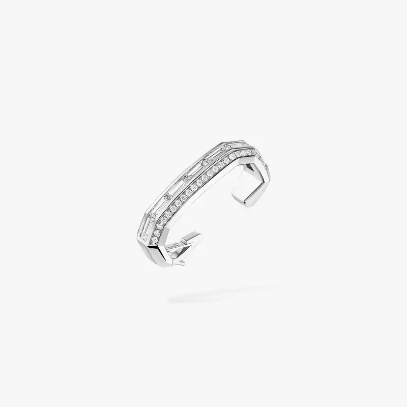 Groove Ohrclips Für sie Diamant Ohrringe Weißgold 13672-WG