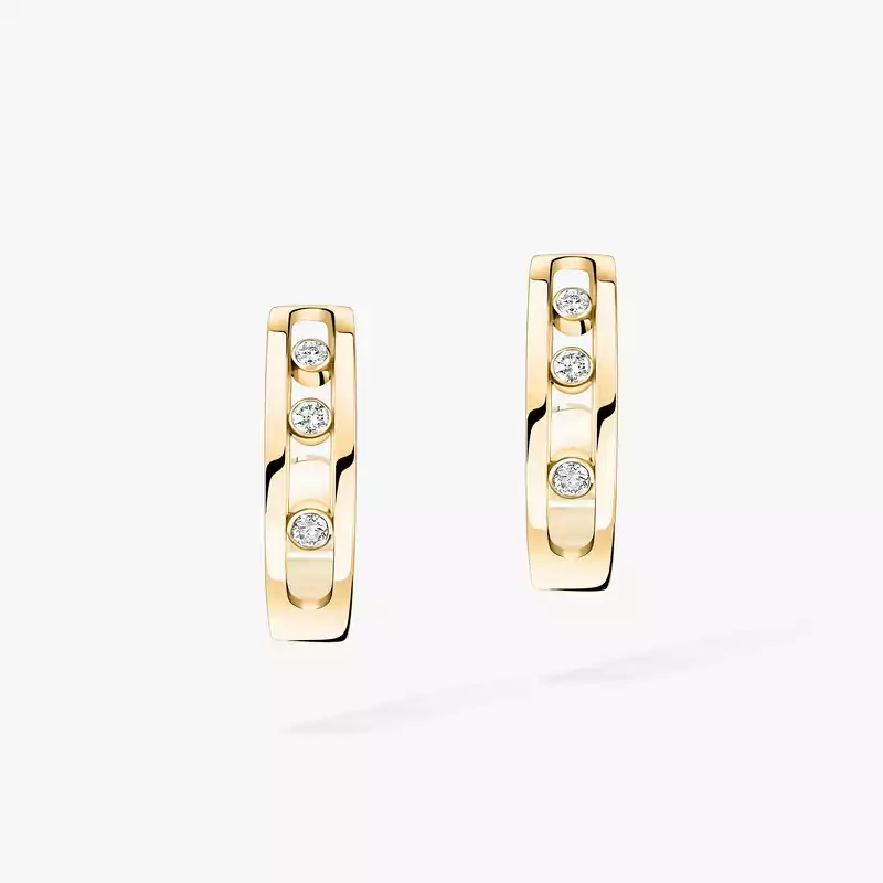 Créoles Move Für sie Diamant Ohrringe Gelbgold 04407-YG
