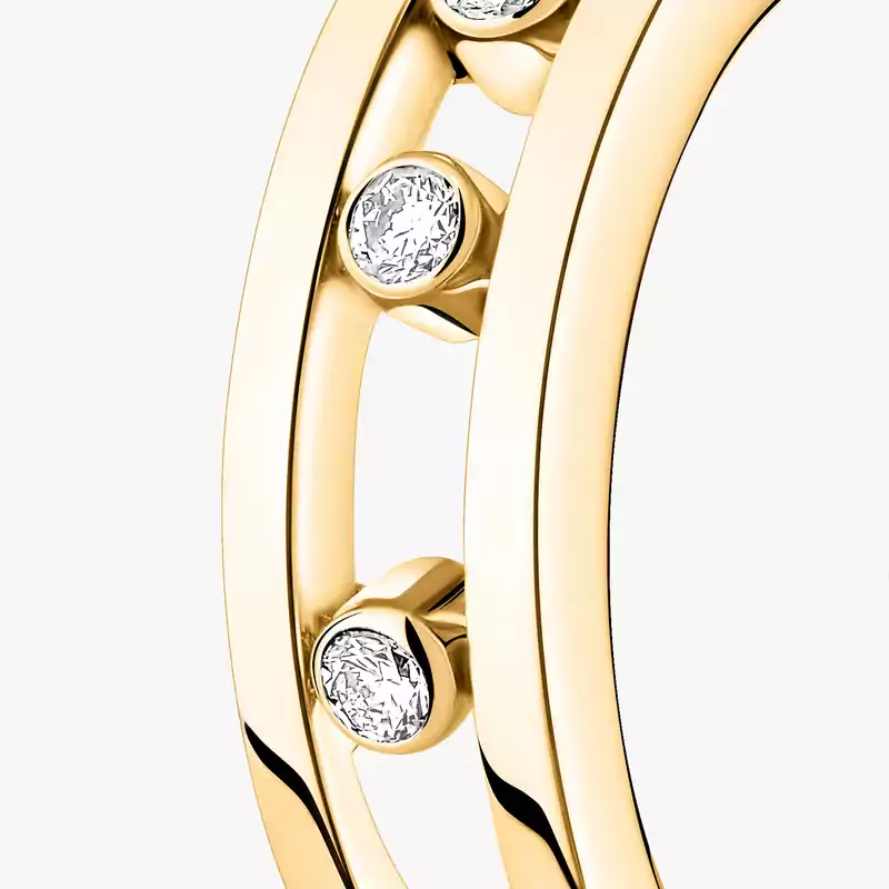 Créoles Move Für sie Diamant Ohrringe Gelbgold 04407-YG