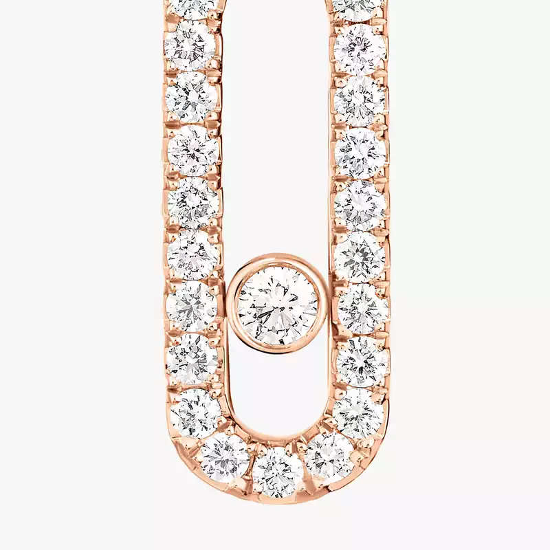 Dormeuses Move Uno Für sie Diamant Ohrringe Roségold 05631-PG