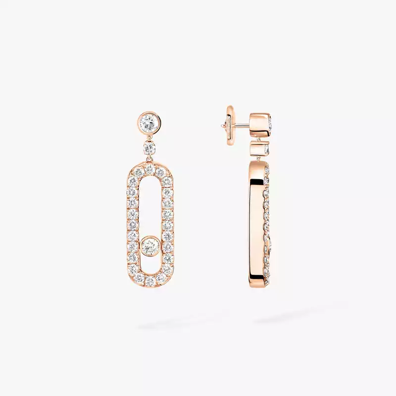 Dormeuses Move Uno Für sie Diamant Ohrringe Roségold 05631-PG