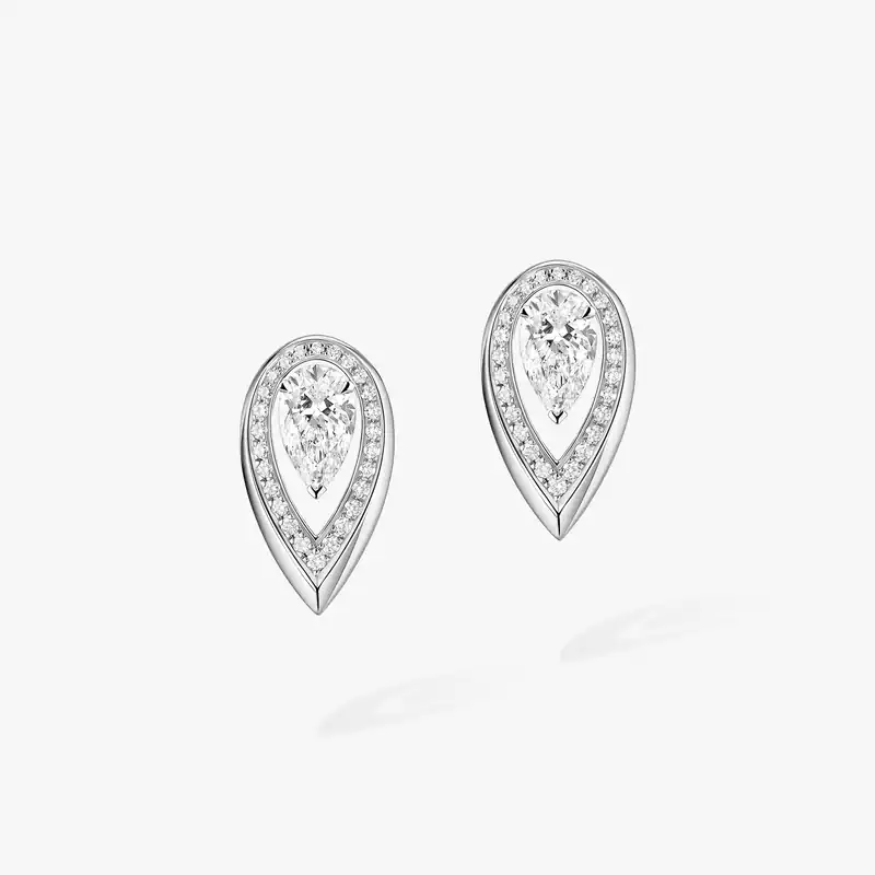 Fiery 0.40ct White Gold For Her Diamond Earrings 14377-WG