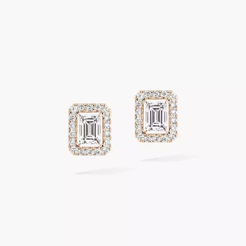 Pendientes Joy talla esmeralda, modelo pequeño