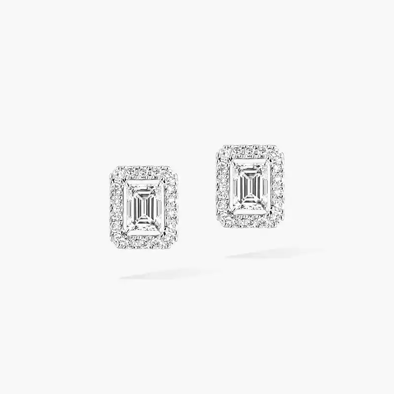 Pendientes Joy talla esmeralda, modelo pequeño