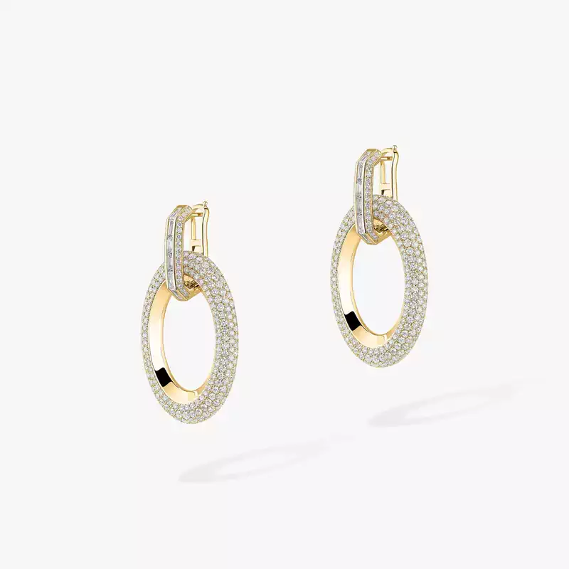 Groove Yellow Gold For Her Diamond Earrings 13470-YG