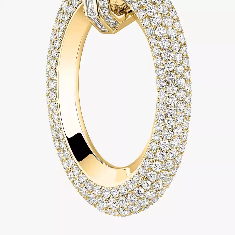 Groove Yellow Gold For Her Diamond Earrings 13470-YG