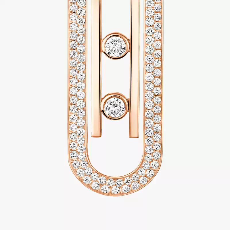 Move 10th Anniversary XL Für sie Diamant Ohrringe Roségold 06823-PG