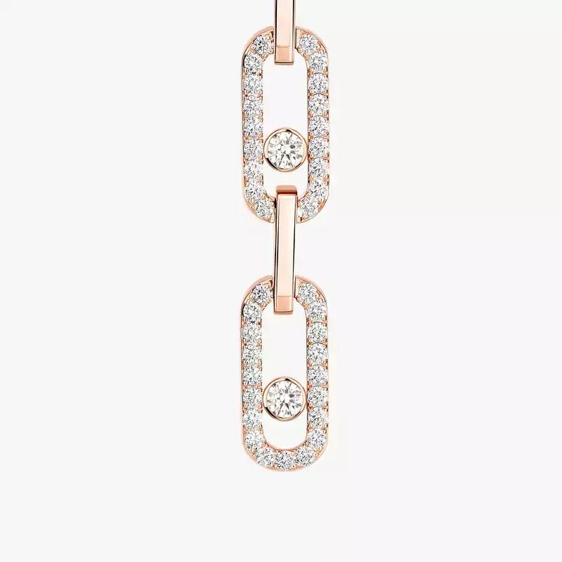 Move Link Multi-Ohrhänger Für sie Diamant Ohrringe Roségold 12011-PG