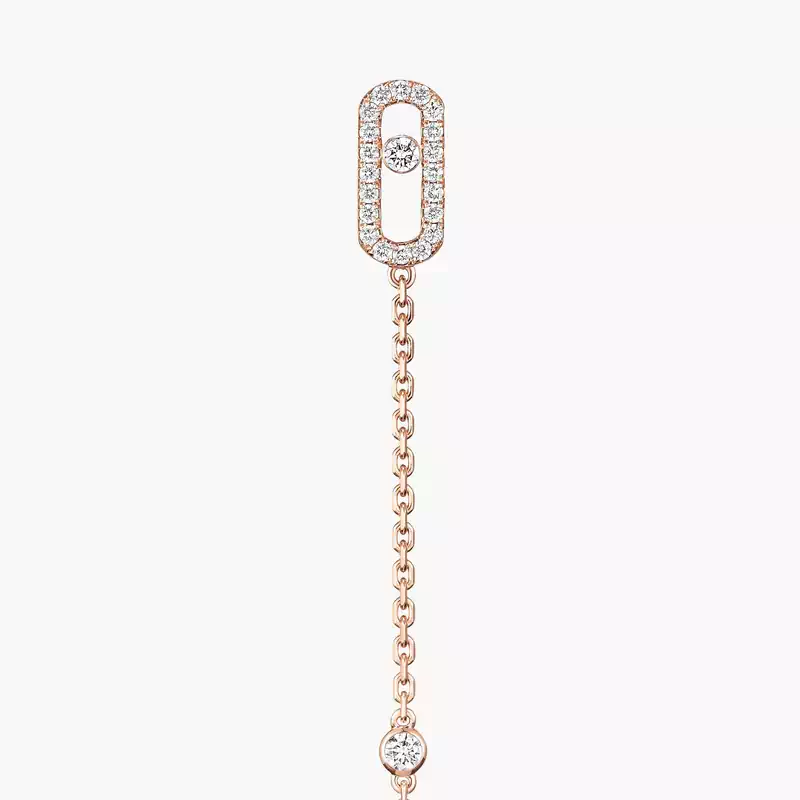 Move Uno Anhänger Für sie Diamant Ohrringe Roségold 11321-PG